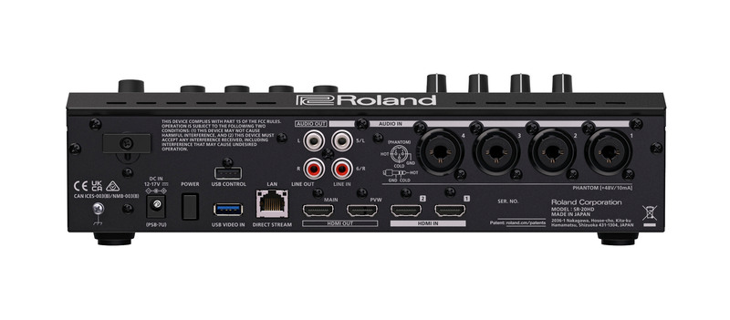 SR-20HD Direct Streaming AV Mixer Roland Output Achterkant